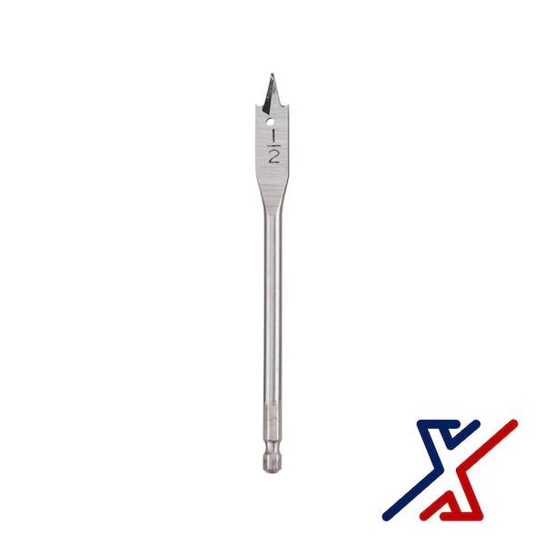X1 Tools 1/2 in. x 6 in. Long Spade Bit / Paddle Bit / Wood Bit 20 Bits by X1 Tools, PK20 X1E-CON-BIT-SPA-2050x20 - main